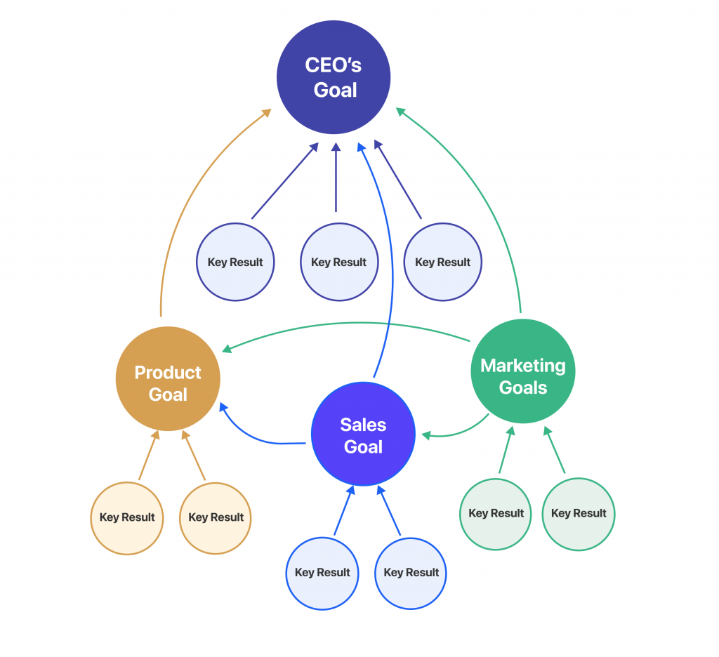 Aligning vs Cascading OKRs - The North